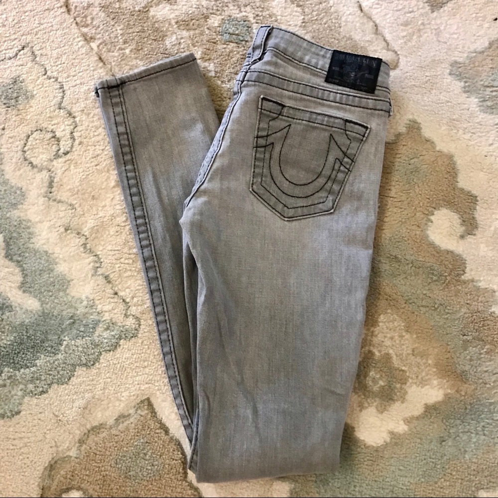 ✨EUC True Religion Distressed Skinny Jeans